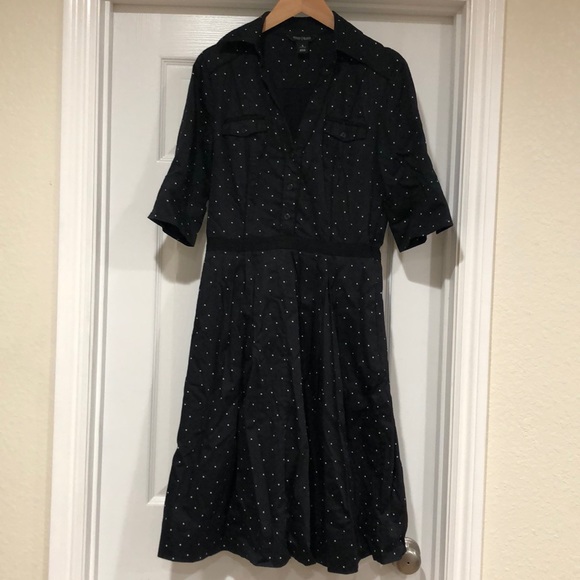 White House Black Market Dresses & Skirts - White House Black Market Polka dot Midi Dress